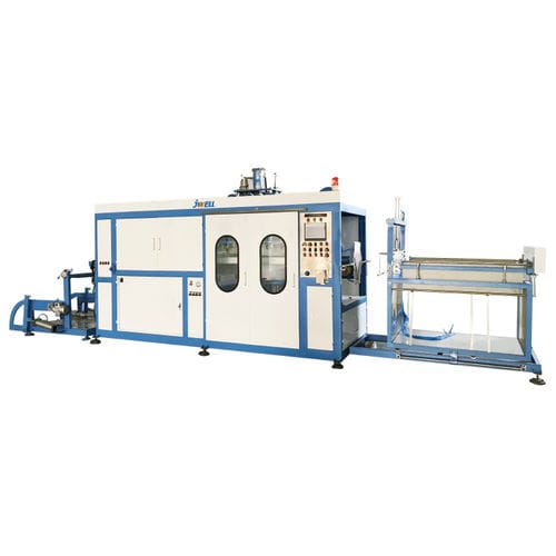 Thermoformeuse de plaques - HW-1220 - Jwell Extrusion Machinery Co., Ltd., Shanghai - pour emballage / contrôlée par PLC / semi-automatique