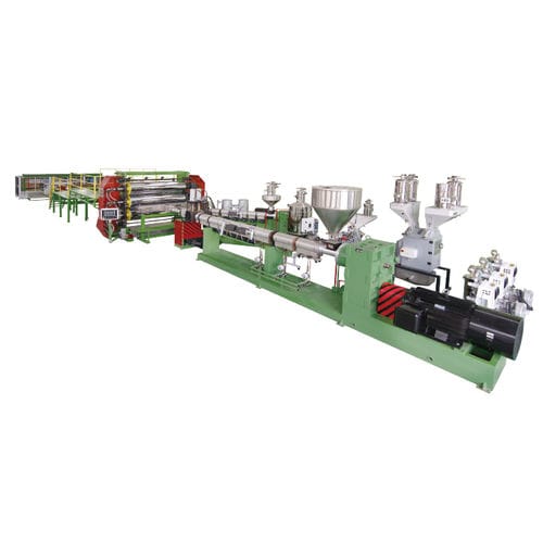 Ligne d'extrusion monocouche - JW1 series - Jwell Extrusion Machinery Co., Ltd., Shanghai - à haut débit / contrôlée par PLC / avec refroidissement par air
