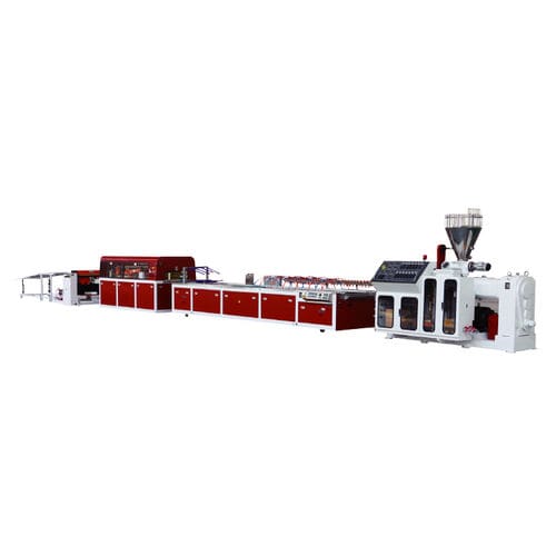 Ligne d'extrusion bivis conique - SJZ series - Jwell Extrusion Machinery Co., Ltd., Shanghai - de profilés / pour PVC / pour WPC