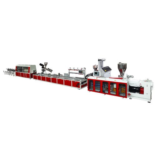 Ligne d'extrusion double vis - SJ series - Jwell Extrusion Machinery Co., Ltd., Shanghai - bivis conique / de profilés / pour PVC