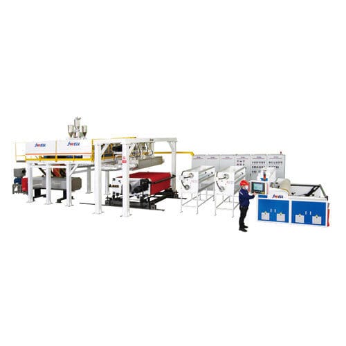 Ligne de production de non-tissé - JW series - Jwell Extrusion Machinery Co., Ltd., Shanghai - à grande vitesse / automatisée / par fusion-soufflage