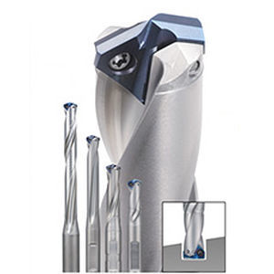 Foret monobloc - AQDEXVF series - NACHI America - multiusage / en carbure / 3D/5D