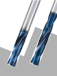 Foret monobloc - AQUA Drill EX FLAT - NACHI America - multiusage / en carbure / à tige longue