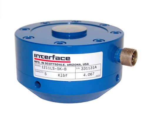 Capteur de force en compression - 5 - 1 800 kN | 1201  - Interface, Inc. - type bouton / par jauge de contrainte / de précision