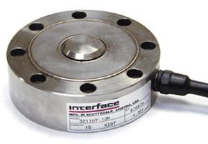 Capteur de force en compression - 2.5 - 100 kN | 3201 - Interface, Inc. - type bouton / par jauge de contrainte / en acier inoxydable