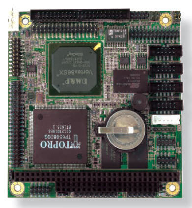 Module CPU PC/104 - Vortex86SX x86 Embedded SoC, 300 MHz, 128 MB | Em104-i423 - ARBOR Technology Corp. - x86 / embarqué