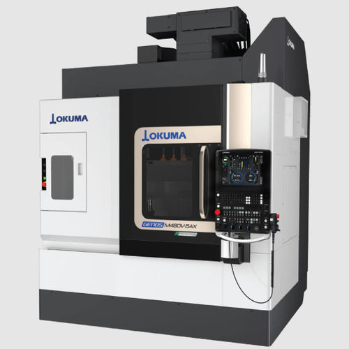 Centre d'usinage CNC 5 axes - GENOS M460V-5AX - OKUMA - vertical / à double colonne / 48 outils