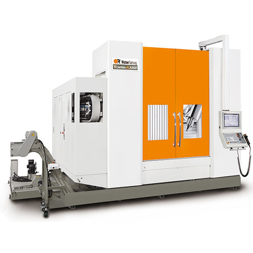 Centre d'usinage CNC 5 axes - VCENTER-X800 - VICTOR - vertical / avec table rotative / de découpe