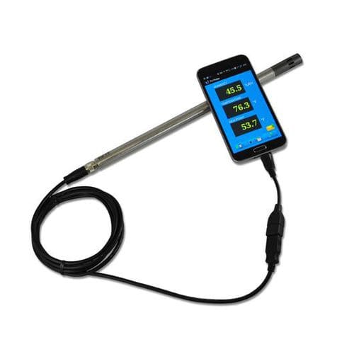 Sonde de température et d'humidité encastrable - 6184-010 - MONARCH INSTRUMENT - USB / en acier inoxydable