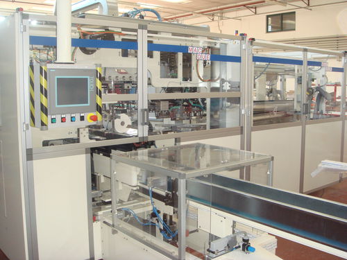 Machine d'emballage automatique - RS100 - MACDUE - sous film thermorétractable / en continu / compacte