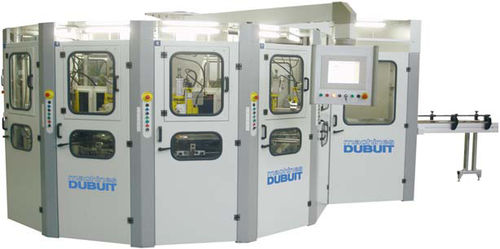 Machine de sérigraphie servocommandée - max. 4 000 p/h | 982/12-G - MACHINES DUBUIT S.A.S.  - à 9 couleurs / pour bouteilles en plastique