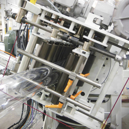 Ligne de coextrusion 5 couches - Bi-Oriented Sausage Casing Line - Macro Engineering & Technology Inc. - 7 couches / de film par gonflage / pour PE