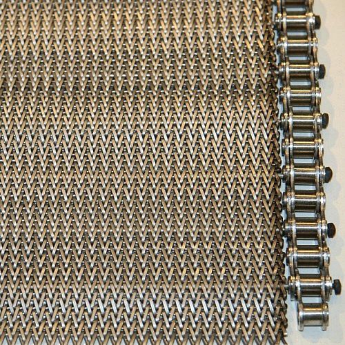 Bande de convoyeur grillagée - No. 91 - MTF Technik Hardy Schürfeld GmbH & Co. KG  - en inox / en acier / pour l'industrie sidérurgique