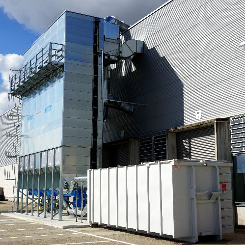Unité de filtration ensacheuse - 7/4 - NESTRO Lufttechnik GmbH - à air / à lavage contre-courant