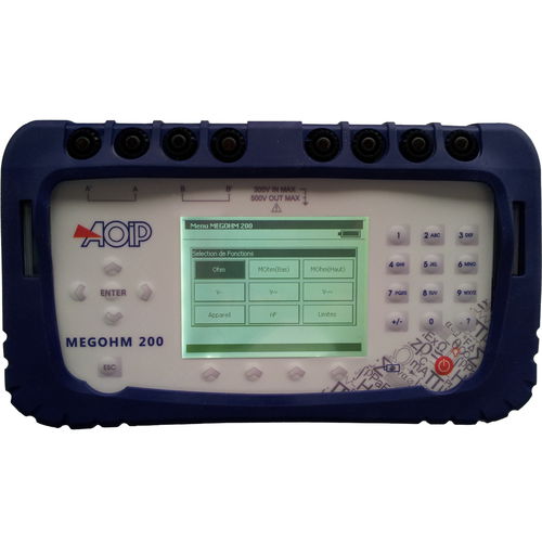 Mégohmmètre numérique - MEGOHM 200 - AOIP - sur table / durci / basse tension