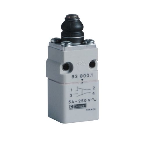 Contact fin de course à corps en thermoplastique - 8380 series - Crouzet - rotatif / miniature / compact