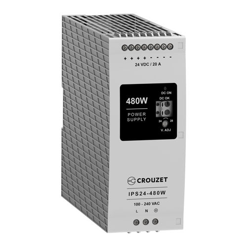 Alimentation électrique sur rail DIN - 89452 series - Crouzet - DC/DC / monophasée / CE