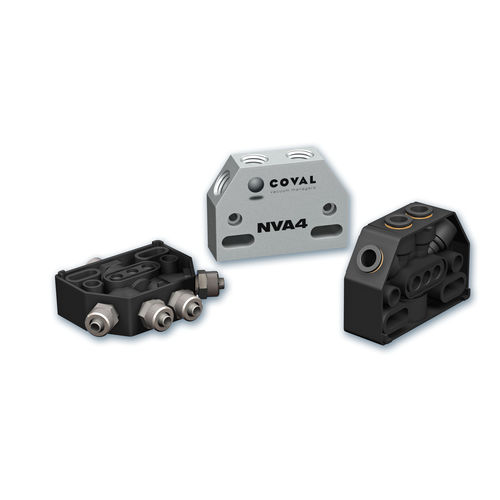 Manifold multivoie - NV series - COVAL - en aluminium / pour le vide / pneumatique