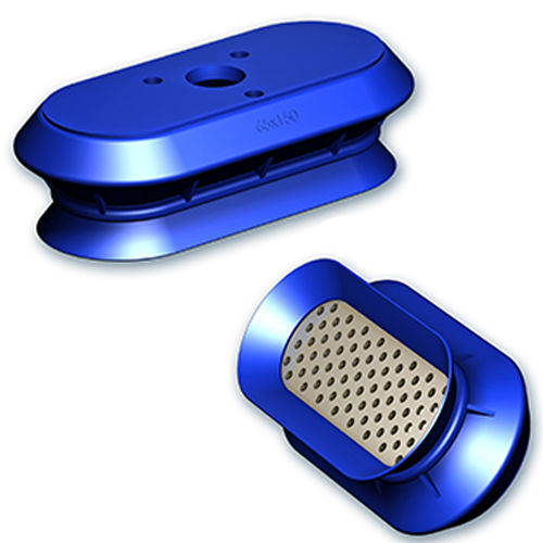 Ventouse à soufflet - VSAOF Series - COVAL - ovale / en silicone / en inox