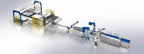 Ligne d'extrusion multicouche - Breyer GmbH Maschinenfabrik - pour le thermoformage / de plaques / pour PP