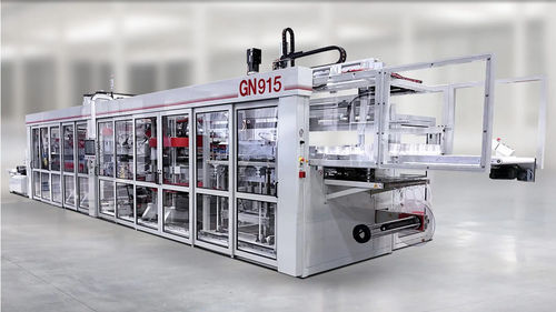 Machine de thermoformage alimentée par rouleau - GN915 - BMG - de plaques / PP / pour emballage de produits alimentaires