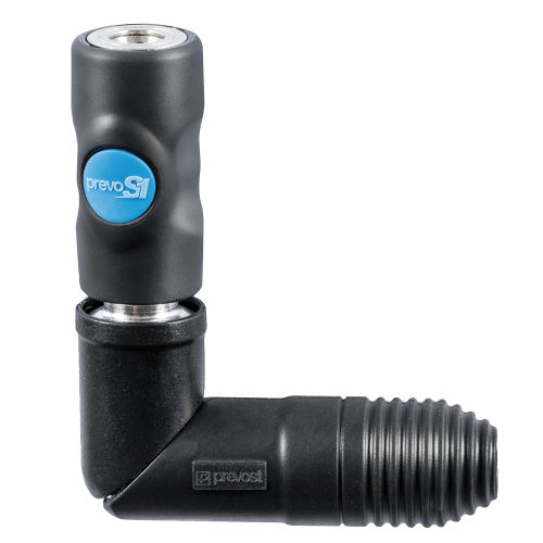 Raccord pneumatique - PREVO S1 - ISI 061102SW - Prevost - push-to-lock / coudé / pivotant