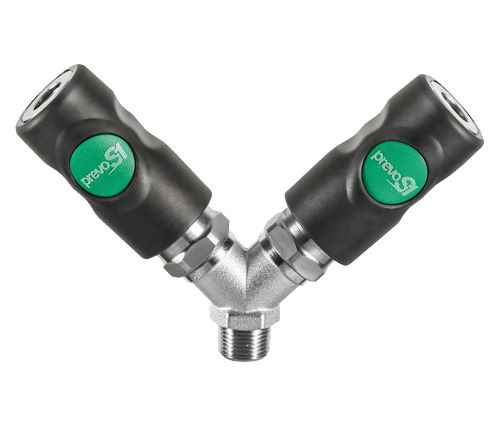 Raccord pneumatique - ESI 0781 series - Prevost - fileté / push-to-lock / en Y