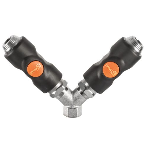 Raccord pneumatique - BSI 06810 series - Prevost - fileté / push-to-lock / en Y