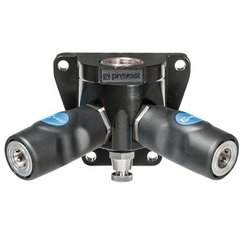 Raccord pneumatique - ISI 068103WF - Prevost - push-to-lock / en Y / alliage d'aluminium