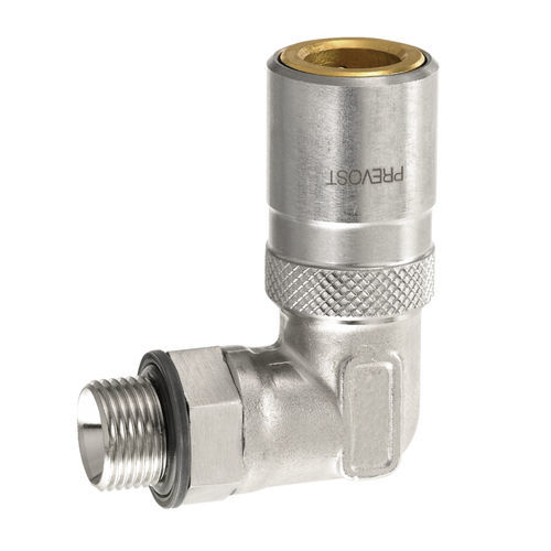 Raccord hydraulique - PREOL 06115xRE series - Prevost - à visser / coudé à 90° / en laiton