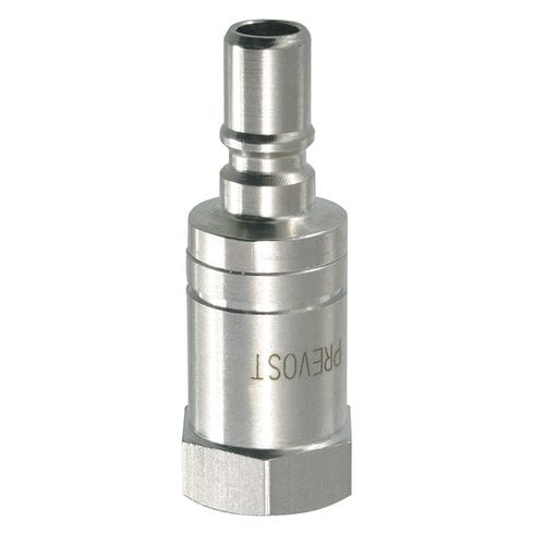 Adaptateur hydraulique femelle-cannelé - PREOL 06610 series - Prevost - en inox / en laiton / droit