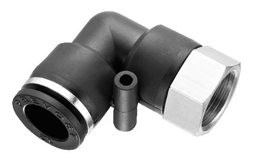 Raccord pneumatique - RPC FG series - Prevost - fileté / push-in / coudé à 90°