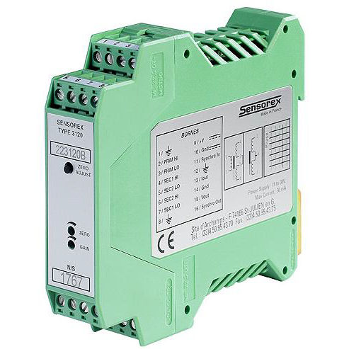 Conditionneur de signal sur rail DIN - SX3310 - SENSOREX MEGGITT - pour transducteur LVDT