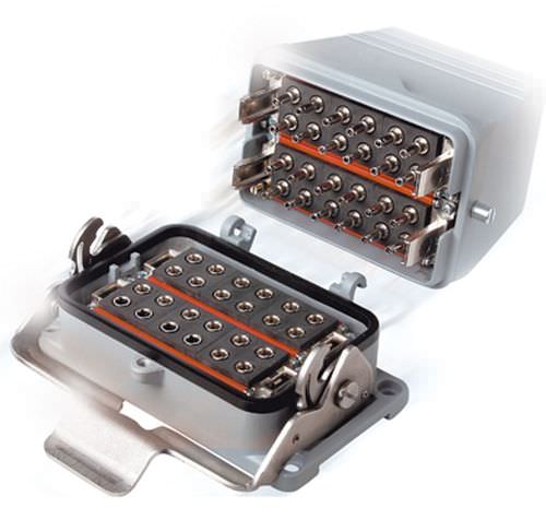 Connecteur hybride - CombiTac  - Stäubli Fluid Connectors - de fibre optique / rectangulaire / à verrouillage