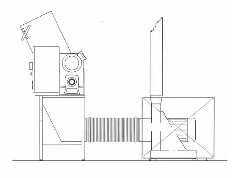 Broyeur pour matières plastiques - C.K. Teknik A S - de déchets / à couteaux / horizontal