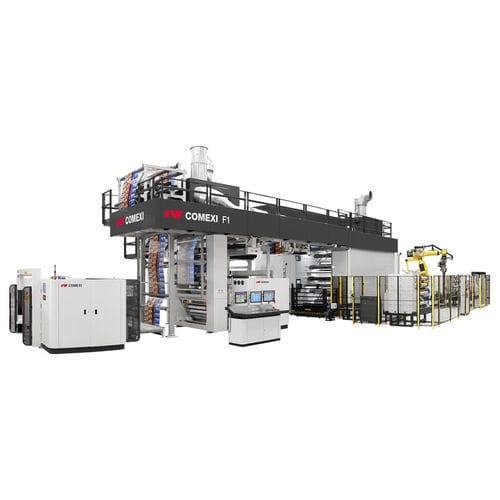Presse flexographique à tambour central - F1 - Comexi Group Industries - à 8 couleurs / à 10 couleurs