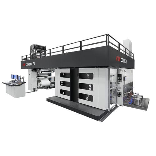 Presse flexographique à tambour central - F4 - Comexi Group Industries - à 8 couleurs / pour film en plastique