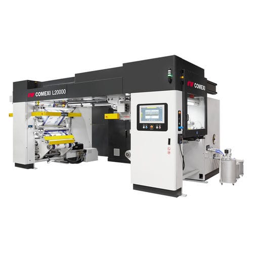 Système d'enduction d'adhésif - L20000 - Comexi Group Industries - avec lamination