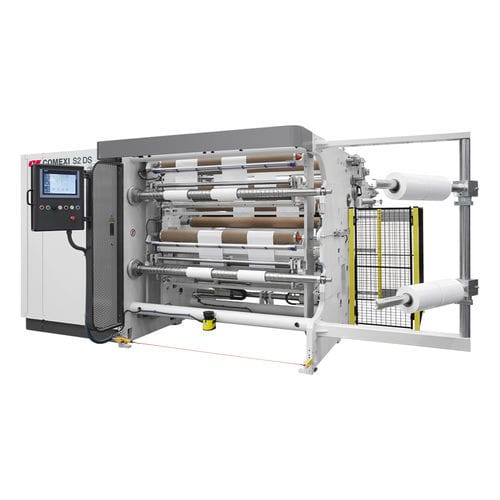 Bobineuse refendeuse compacte - S2 DS - Comexi Group Industries - pour film étirable / rapide / de rouleaux