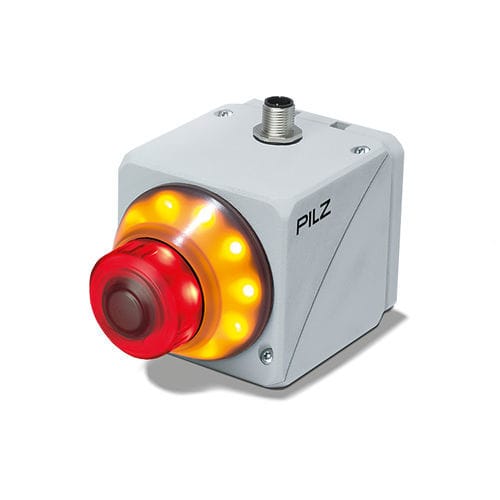 Bouton poussoir d'arrêt d'urgence - PITestop - PILZ - lumineux / de commande / électromécanique