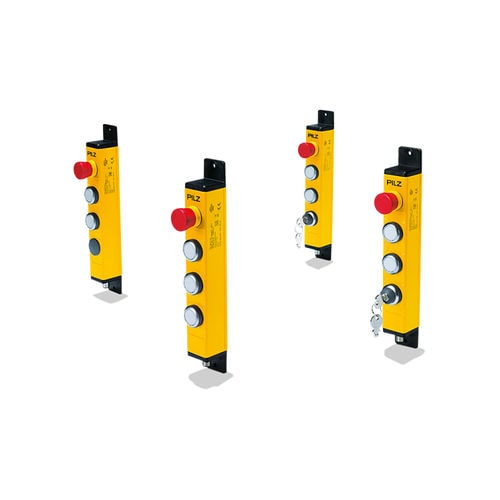 Boîte à boutons à 4 boutons - PITgatebox - PILZ - IP65 / d'arrêt d'urgence / start/stop