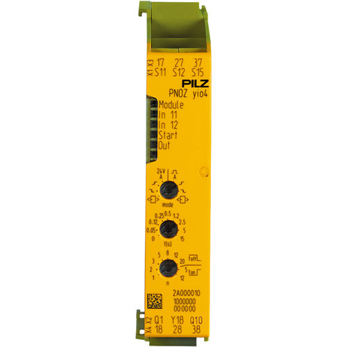 Module d'extension d'E/S - PNOZ yio4 2DI 3NO t - PILZ - pour relais de sécurité / modulaire