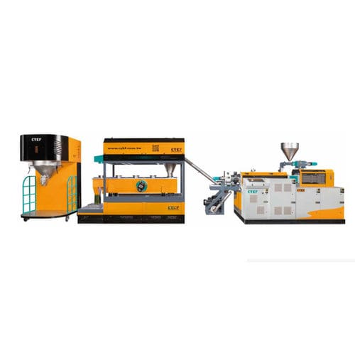 Extrudeuse bivis contrarotative - CK-55DT - Cheng Yieu Development Machinery Co., Ltd. - de compoundage / pour PVC