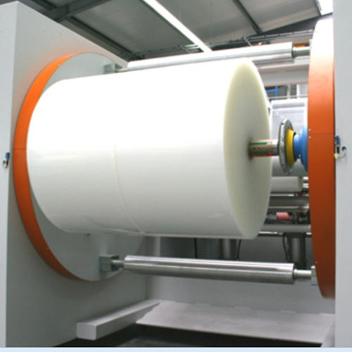 Bobineuse de films plastiques - diamat Maschinenbau GmbH - motorisée / pour ligne d'extrusion