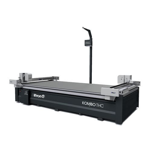 Machine de découpe à lame rotative - KOMBO TH Series - Elitron IPM S.r.l. - pour PVC / pour textiles / pour carton