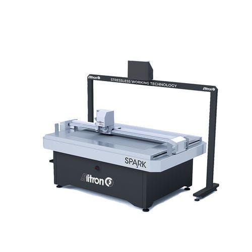Machine de découpe à lame rotative - SPARK F - Elitron IPM S.r.l. - pour mousse / pour textiles / pour cuir