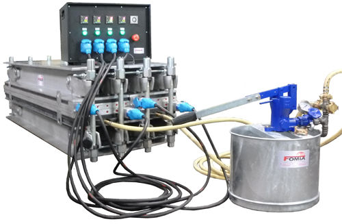 Presse hydraulique - MLT MINET LACING TECHNOLOGY SA - de vulcanisation