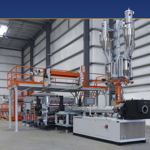 Ligne d'extrusion multicouche - esde Maschinentechnik GmbH - monocouche / pour le thermoformage / avec écran tactile