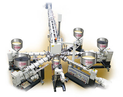Ligne d'extrusion 5 couches - Extrudex Kunststoffmaschinen GmbH - de tubes / pour thermoplastiques / pour pipeline d'eau