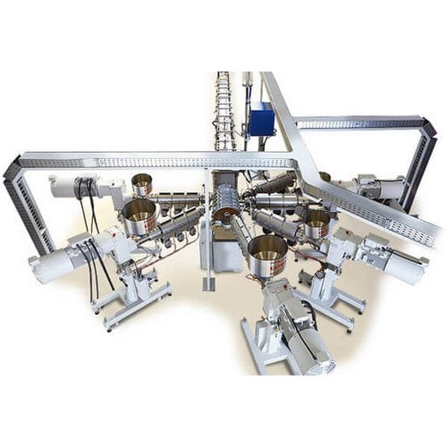 Ligne d'extrusion de tuyau - Extrudex Kunststoffmaschinen GmbH - pour thermoplastiques / 6 couches